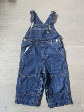 CAT Baby Boy Blue Denim Overalls 12 Months